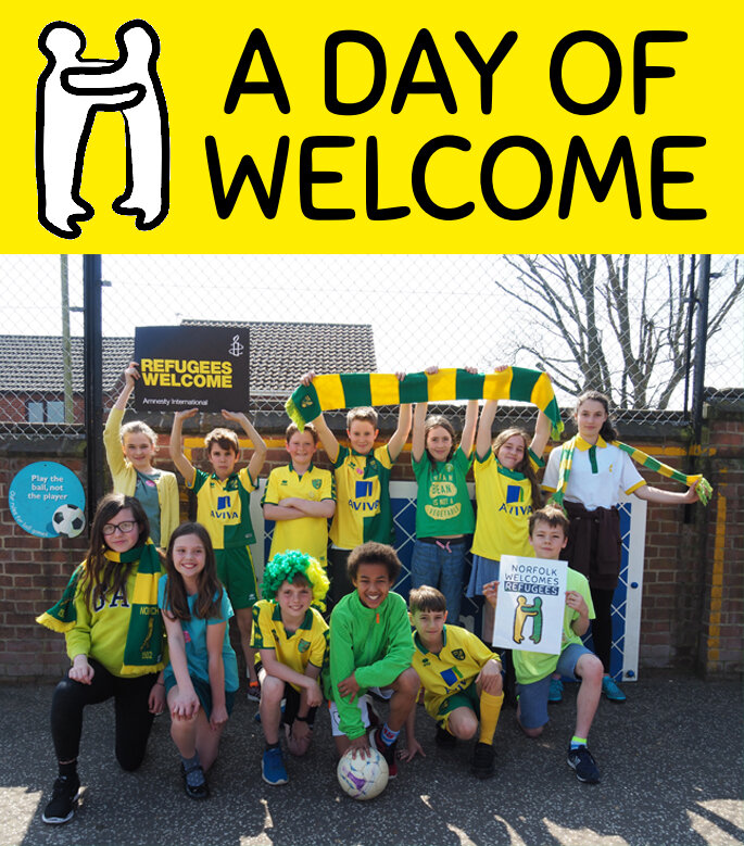 Friday 11 June 2021 - A Day of Welcome is a day of solidarity and learning in schools that aims to build a culture of welcome and understanding for refugees and asylum seekers.The celebration is designed to support schools and families in marking Refugee Week (14-20th June) and to send a clear message that for those in need of sanctuary, our communities are welcoming places.Everyone is welcome to join in with A Day of Welcome! Regardless of where you are, we will provide you with ideas, resources and activities that make it easy for schools and families to participate, both in school and at home. For those schools located in Norfolk, Cambridgeshire and Essex, we will also be providing resources specifically designed to share little-known local histories of refugee migration.